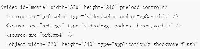 h5教程HTML5实现的在线<span style='color:red;'>视频</span>播放