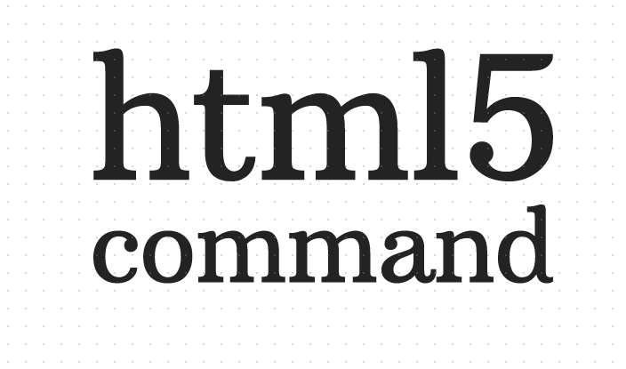 h5教程html5 command标签的用法和&lt;command&gt;标签的使用案例详解