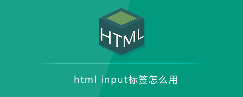 html代码html&lt;input&gt;标签怎么用