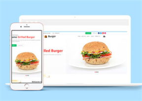 国外汉堡食品网站HTML5模板代码
