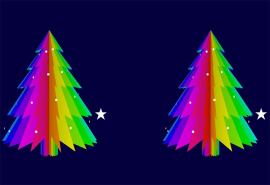 js+css3旋转的圣诞树<span style='color:red;'>动画特效</span>html代码