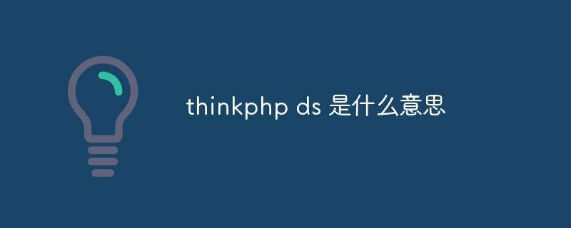 2023<span style='color:red;'>Thinkphp</span> ds 是什么意思
