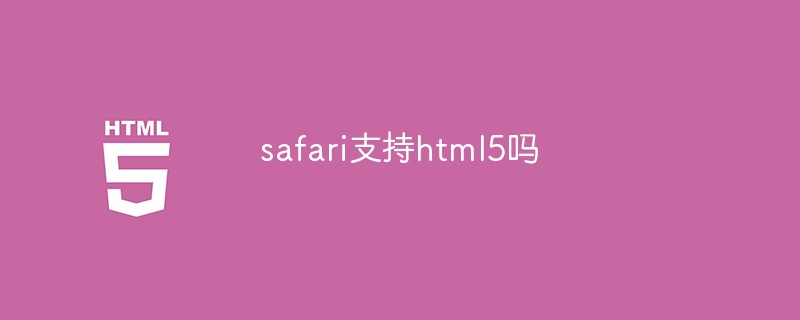 2023safari支持html5吗