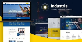 黄色大气工厂工业网站HTML5模板(Bootstrap)