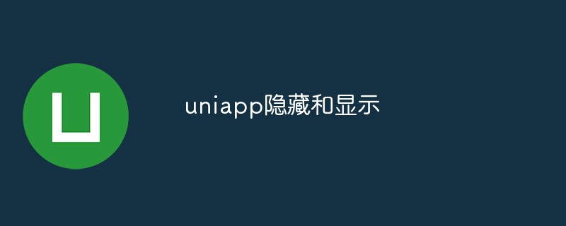 2023uniapp怎么实现隐藏和显示