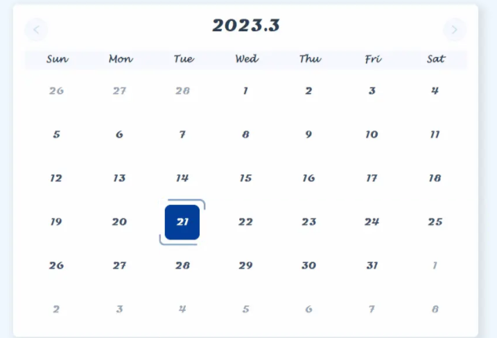 2023深析如何封装一个vue自定义日历组件