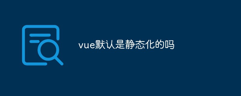 2023vue默认是静态化的吗