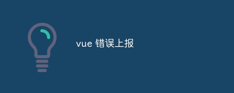 2023vue 错误上报