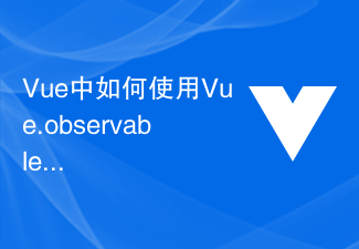 2023Vue中如何使用Vue.observable创建可观察对象