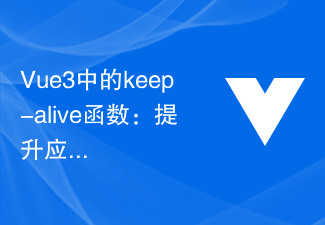 2023Vue3中的keep-alive函数：提升应用性能
