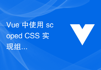 2023Vue 中使用 scoped CSS 实现组件<span style='color:red;'>样式</span>隔离的技巧