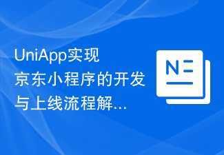 2023UniApp实现京东小程序的开发与上线流程解析