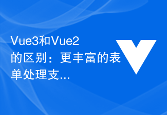 2023Vue3和Vue2的区别：更丰富的表单处理支持