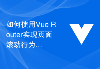 2023如何使用Vue Router实现页面滚动行为控制？