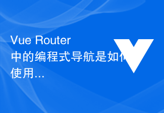 2023Vue Router中的编程式导航是如何使用的？