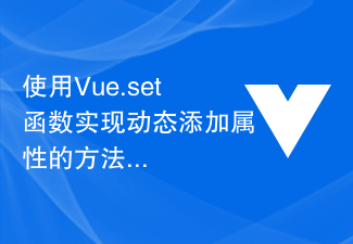 2023使用Vue.set函数实现动态添加属性的方法和示例