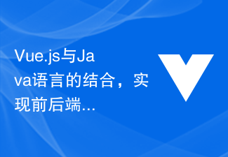 2023Vue.js与Java语言的结合，实现前后端分离开发