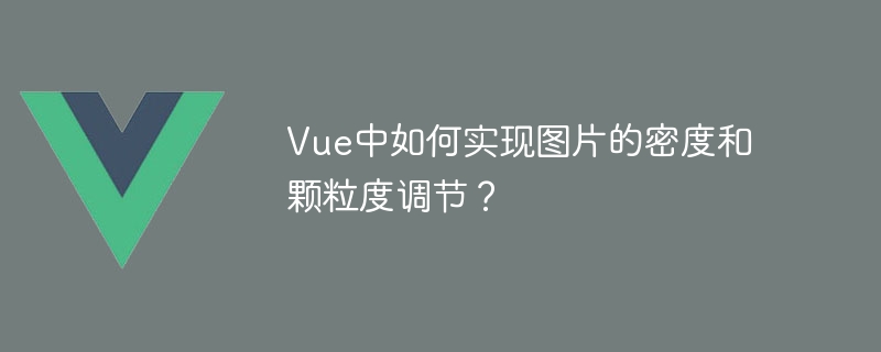 Vue中如何实现图片的密度和颗粒度调节？