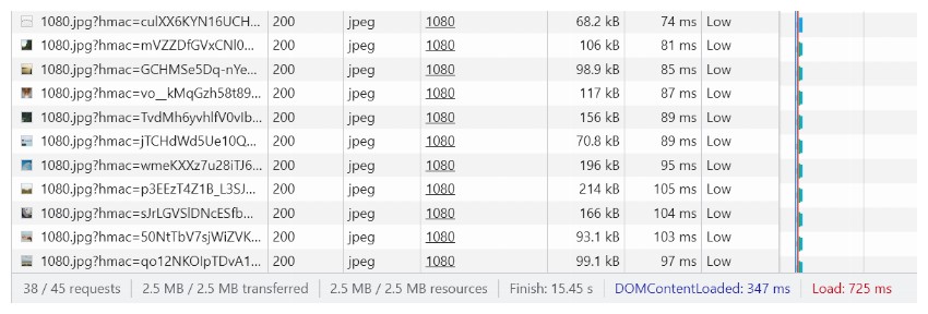 使用 HTML 和 JavaScript 高效加载图像