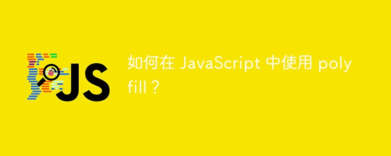 如何在 JavaScript 中使用 polyfill？