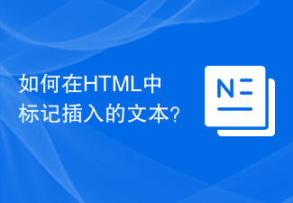 2023如何在HTML中标记插入的文本？