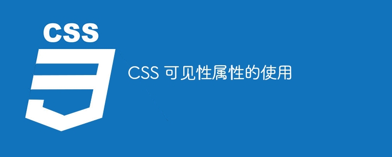 CSS 可见性属性的使用