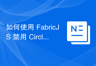 2023如何使用 FabricJS 禁用 Circle 的居中缩放？