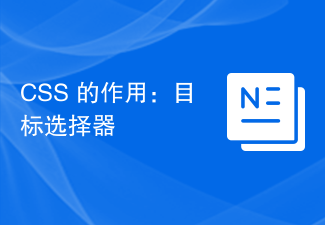 2023CSS 的作用：目标选择器