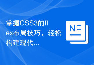 2023掌握CSS3的flex布局技巧，轻松构建现代化的网页界面。