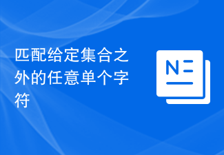 2023匹配给定集合之外的任意单个字符