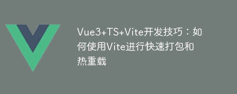 Vue3+TS+Vite开发技巧：如何使用Vite进行快速打包和热重载