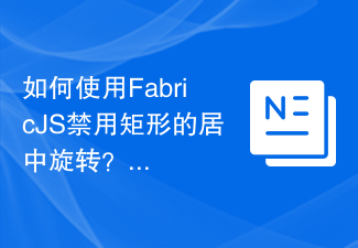 2023如何使用FabricJS禁用矩形的居中旋转？