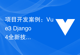 2023项目开发案例：Vue3+Django4全新技术实战指引
