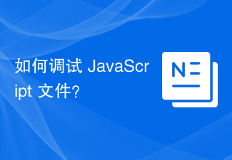 2023如何调试 JavaScript 文件？