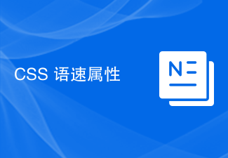 2023CSS 语速属性