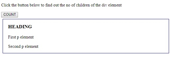 HTML DOM childElementCount 属性

childElementCount 属性返回指定元素的子元素数量（不包括文本节点和注释节点）。

语法：
element.childElementCount

示例：
var div = document.getElementById("myDiv");
var count = div.childElementCount;

说明：
childElementCount 属性返回的是一个只读属性，表示指定元素的子元素数量