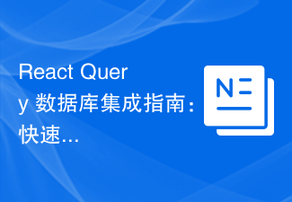2023React Query <span style='color:red;'>数据库</span>集成指南：快速上手教程