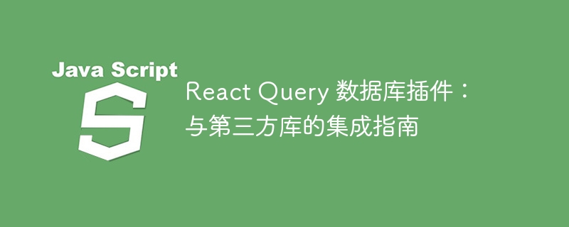 React Query 数据库插件：与第三方库的集成指南