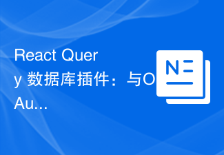 2023React Query 数据库插件：与OAuth认证的整合指南