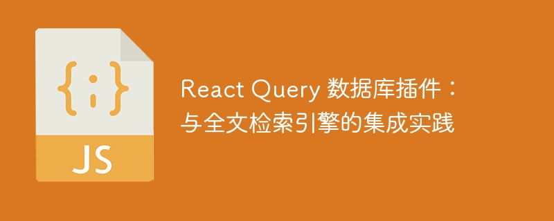 React Query 数据库插件：与全文检索引擎的集成实践