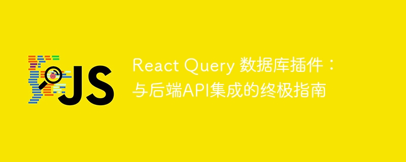 React Query 数据库插件：与后端API集成的终极指南