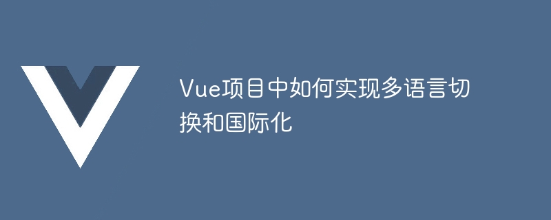 Vue项目中如何实现多语言切换和国际化