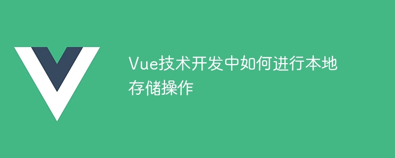 Vue技术开发中如何进行本地存储操作