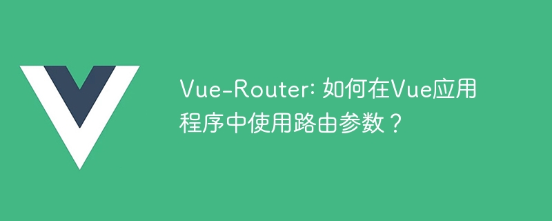 Vue-Router: 如何在Vue应用程序中使用路由参数？