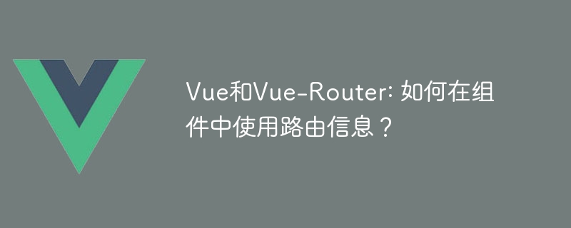 Vue和Vue-Router: 如何在组件中使用路由信息？