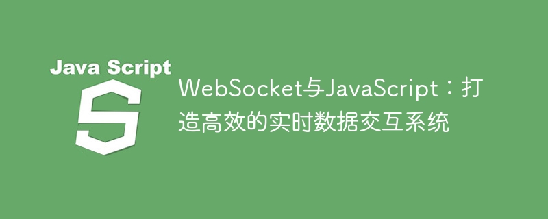 WebSocket与JavaScript：打造高效的实时数据交互系统